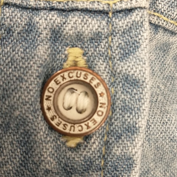 Vintage Chambray Romper Blue Denim Sleeveless 80's - Picture 8 of 8